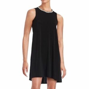 Karl Lagerfeld Embellished Neck Sheath Dress